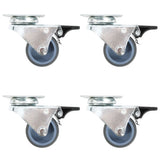 Vidaxl 16 st swivel wheels double 50 mm