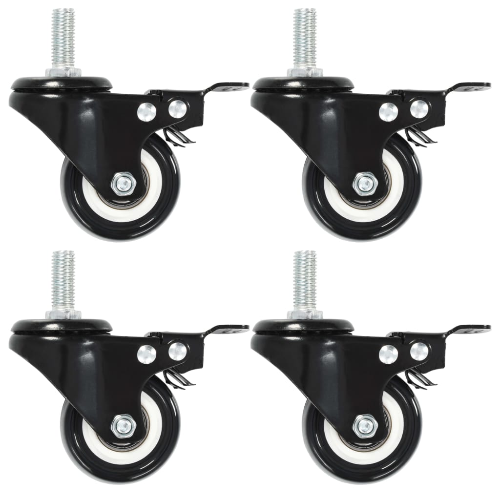 Vidaxl ruote girate 12 m con freni 50 mm