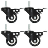 Vidaxl ruote girate 24 m con freni 50 mm