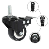 Vidaxl ruote girate 24 m con freni 50 mm