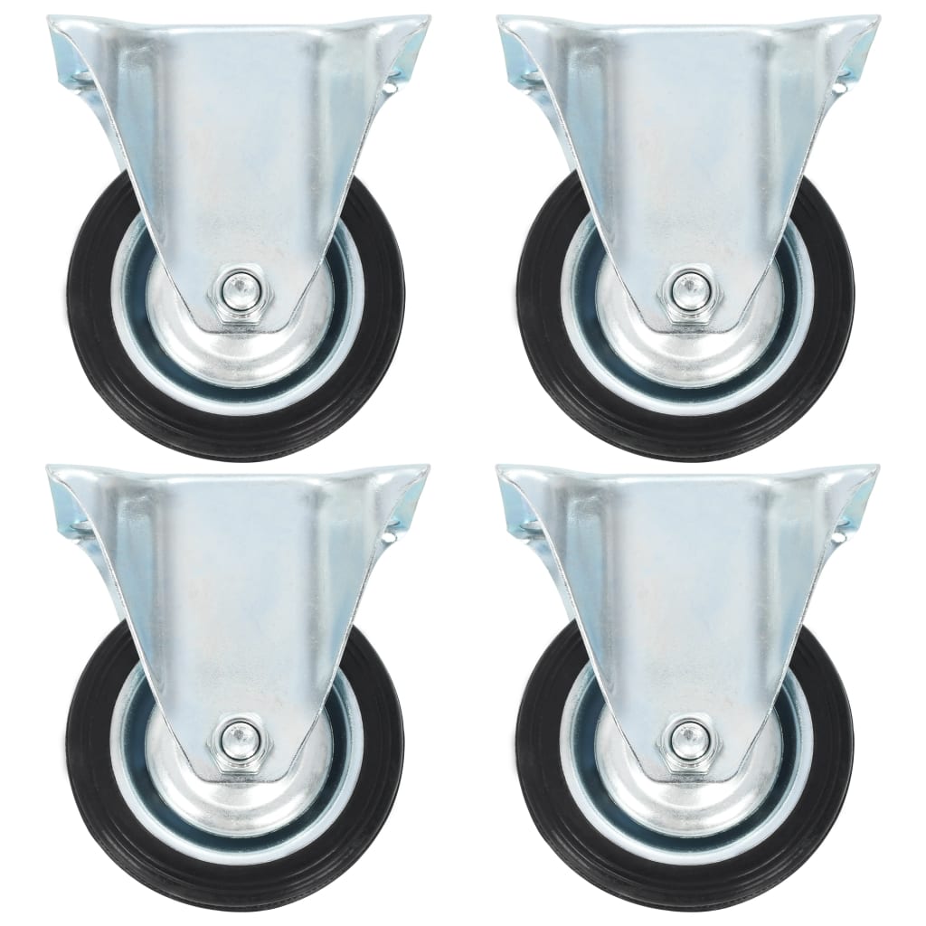 Vidaxl 12 st wheels fixed 75 mm