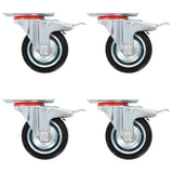 Vidaxl 24 St Swivel Wheels 75 mm