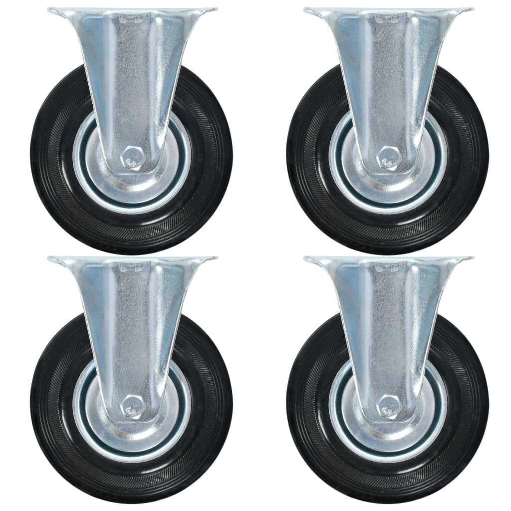 Vidaxl 8 st wheels fixed 125 mm