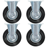 Vidaxl 8 st wheels fixed 125 mm