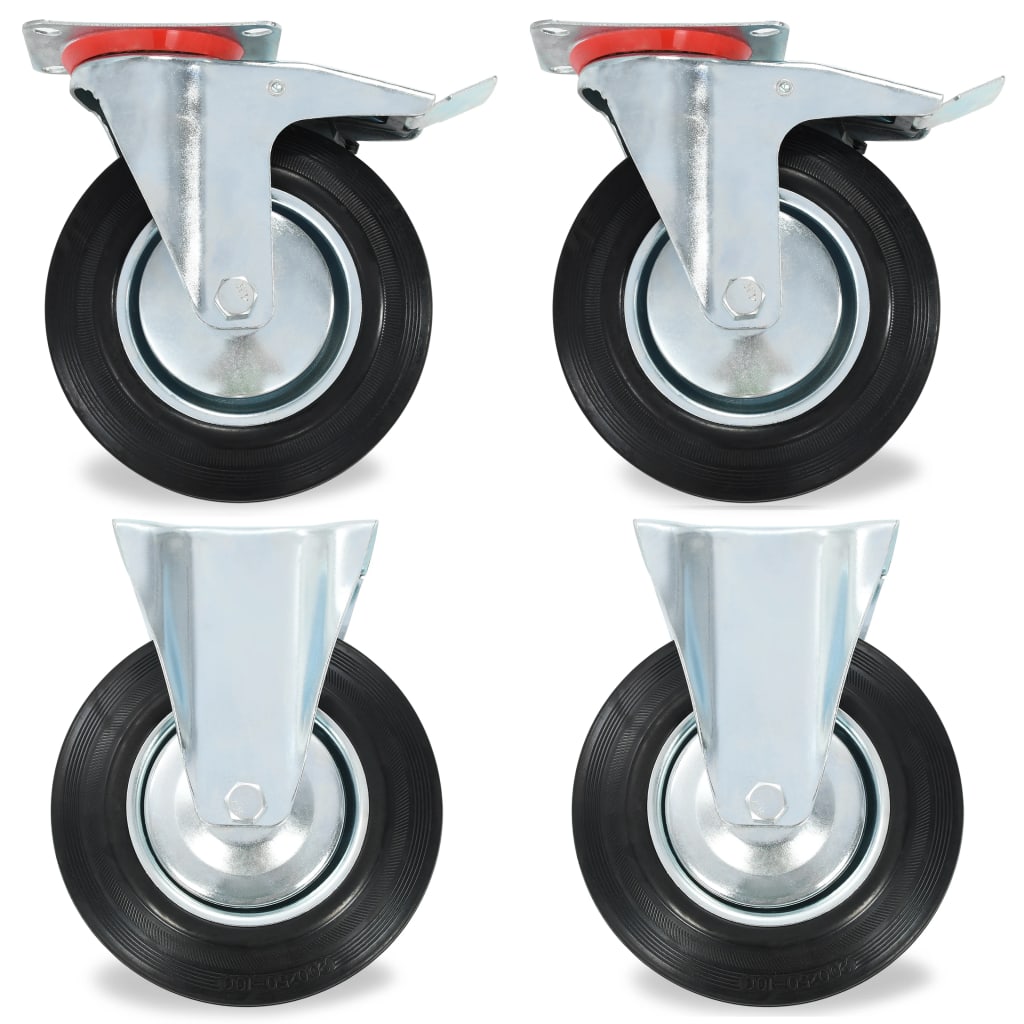 Vidaxl 24 ST kolesa 200 mm