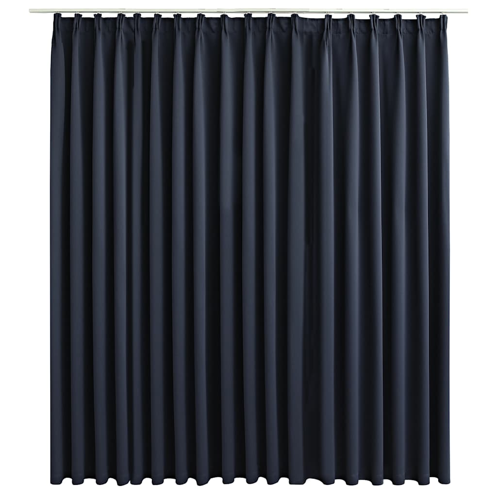 VidaXL Curtain blackout with hooks 290x245 cm anthracite