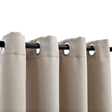 Curta di Vidaxl Dannocchia con anelli di metallo 2 ST 140x225 cm beige