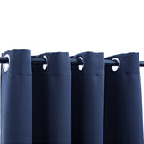 Vidaxl Curtain Damning with Metal Rings 290x245 cm Blue