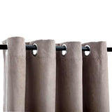 Canderiera Vidaxl Darning con anelli di metallo 2 ST 140x225 cm Taupe