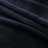 Vidaxl Curtain Blackout con anelli 290x245 cm di velluto nero