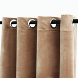 Vidaxl zavesa prekleta z obroči 2 St 140x225 cm Velvet Beige