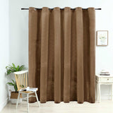 VidaXL Curtain Damning with rings 290x245 cm velvet beige