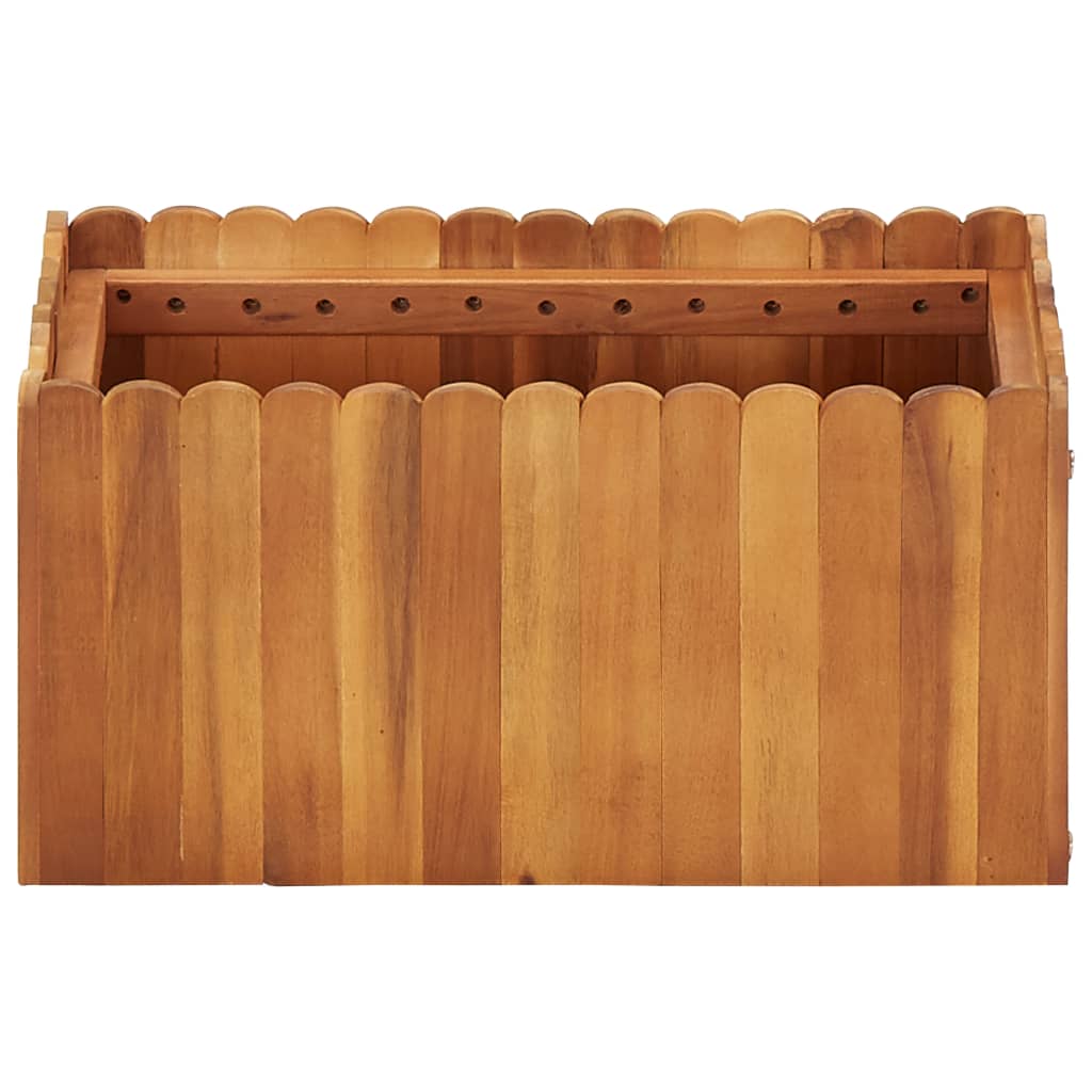 Vidaxl načrtovanje škatle je dvignil 50x30x25 cm trden acaciahout