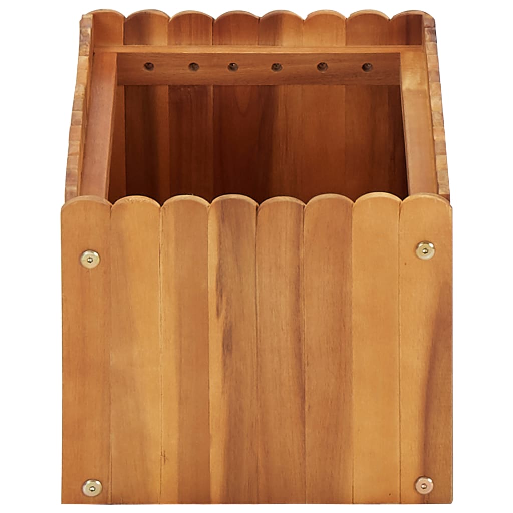 Vidaxl načrtovanje škatle je dvignil 50x30x25 cm trden acaciahout
