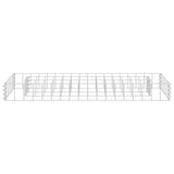 Vidaxl gabion plantenbak verhoogd 90x30x10 cm gegalvaniseerd staal