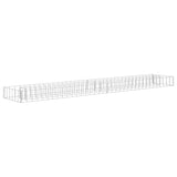VidaXL Gabion Planter raised 180x30x10 cm galvanized steel
