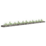 Vidaxl raised gabion planter 450x30x10 cm galvanized steel