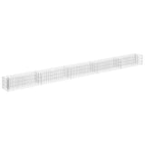 Vidaxl raised gabion planter 450x30x30 cm galvanized steel