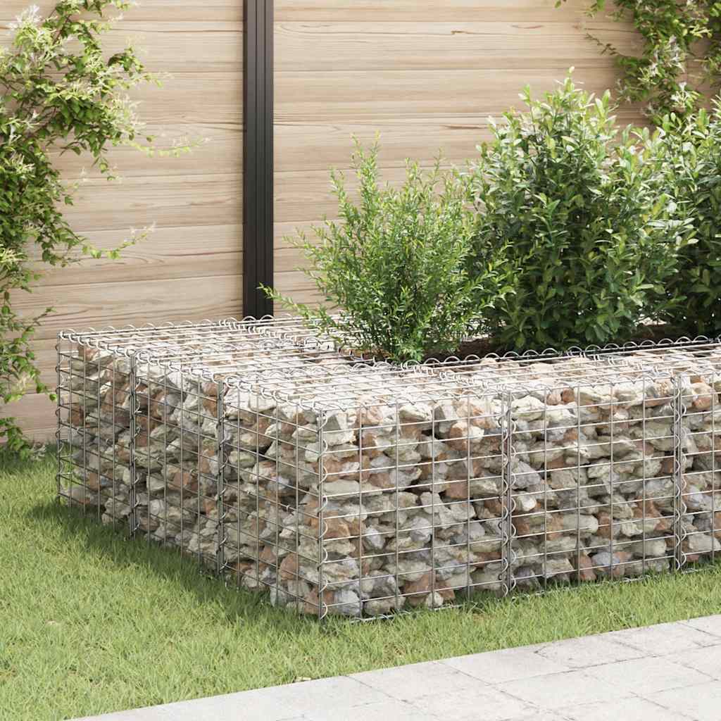 Vidaxl gabion planter raised cube 50x50x50 cm steel wire
