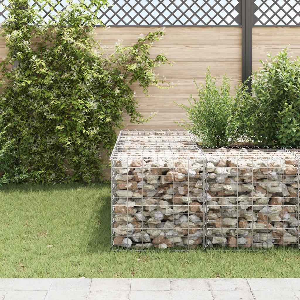 Vidaxl gabion planter raised cube 60x60x60 cm steel wire