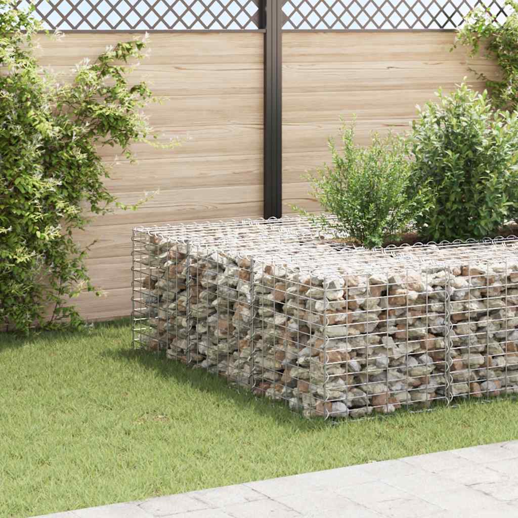 Vidaxl gabion planter raised cube 60x60x60 cm steel wire