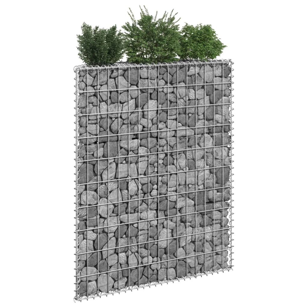 Trapezoid 80x20x100 cm galvanizovaná ocel Vidaxl Gabion Planning