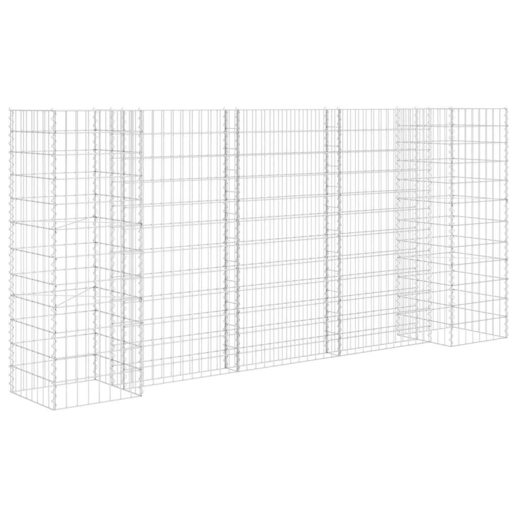 Filo acciaio a forma di H a forma di fiotrice Gabion Vidaxl