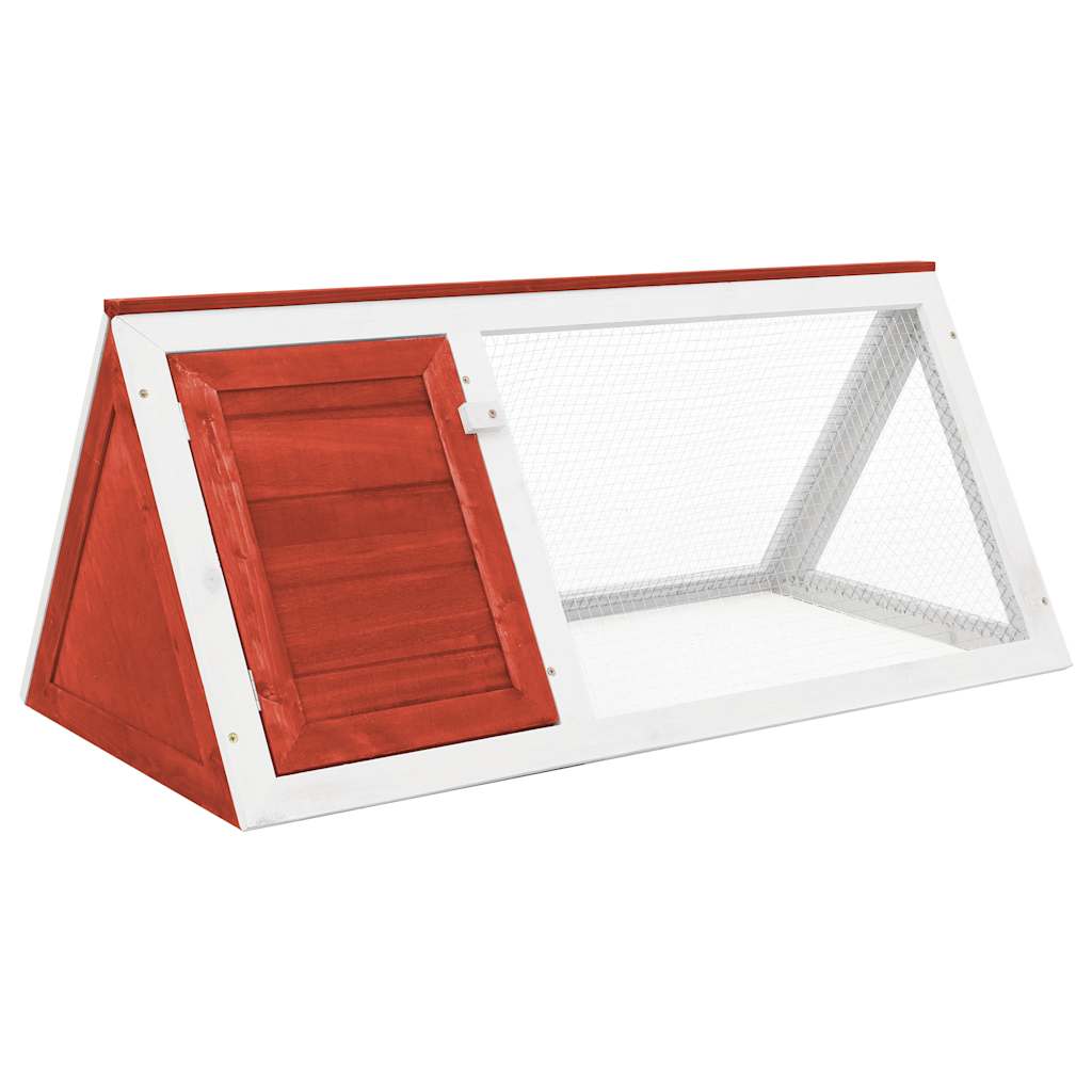 Vidaxl rabbit hutch wood red