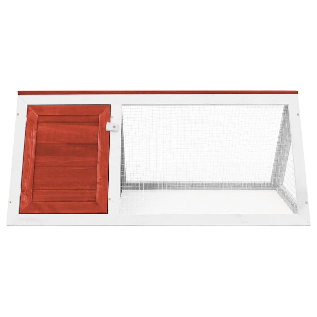 Vidaxl rabbit hutch wood red