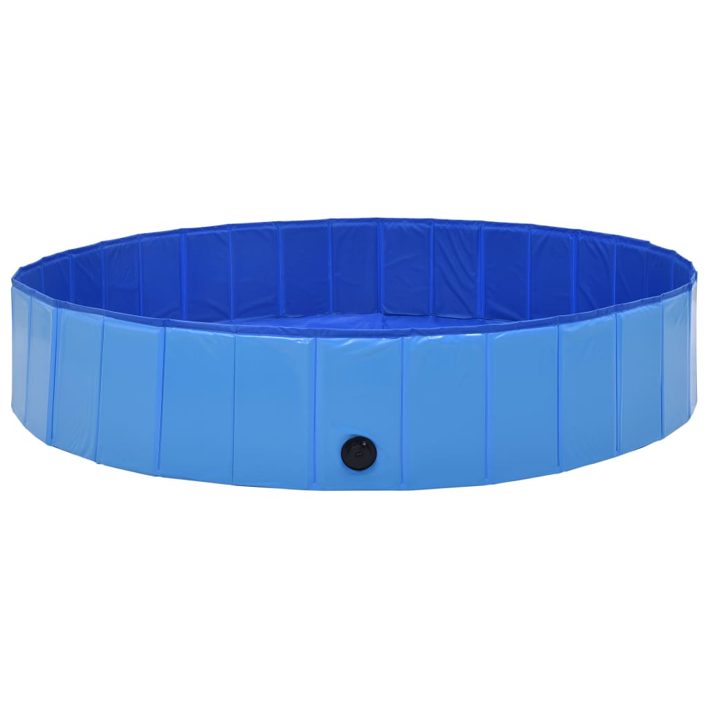 Bidaxl Dog Swimming Pool Collapsible 160x30 cm PVC Blue