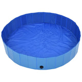 Bidaxl Dog Swimming Pool Collapsible 160x30 cm PVC Blue