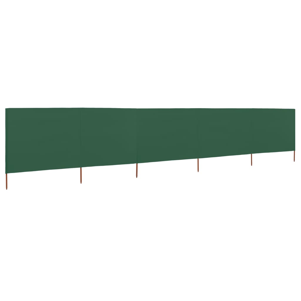 Vidaxl čelní sklo 5 panelů 600x80 cm zelená