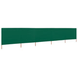 Vidaxl čelní sklo 5 panelů 600x80 cm zelená
