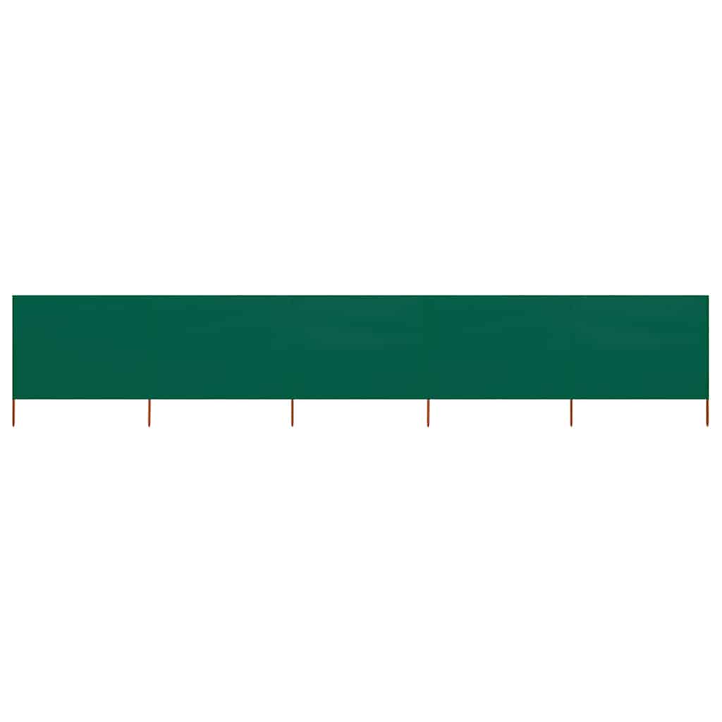 VidaXL Windshield 5 panels 600x120 cm fabric green