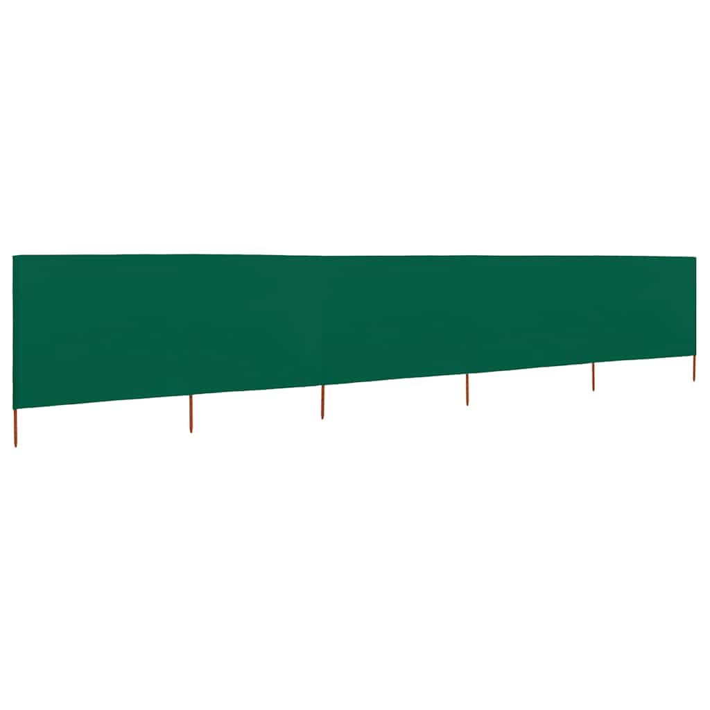 VidaXL Windshield 5 panels 600x120 cm fabric green
