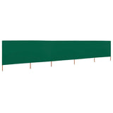VidaXL Windshield 5 panels 600x120 cm fabric green