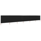 Parabrisas Vidaxl 6 paneles 800x80 cm de tela negra