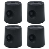 Vidaxl Arbor vægt 4 st pe sort