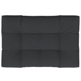 Almofada de paletes vidaxl 120x80x12 cm de tecido preto