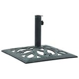 Vidaxl parasol base 12 kg 49 cm cast iron green
