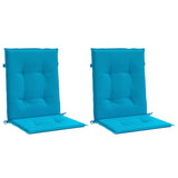 Vidaxl Garden stol blazine Nizka hrbta 2 St 100x50x3 cm Oxford tkanina modra