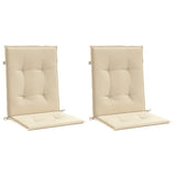 VidaXL Garden chair cushions Low back 2 st 100x50x3 cm Oxford fabric beige