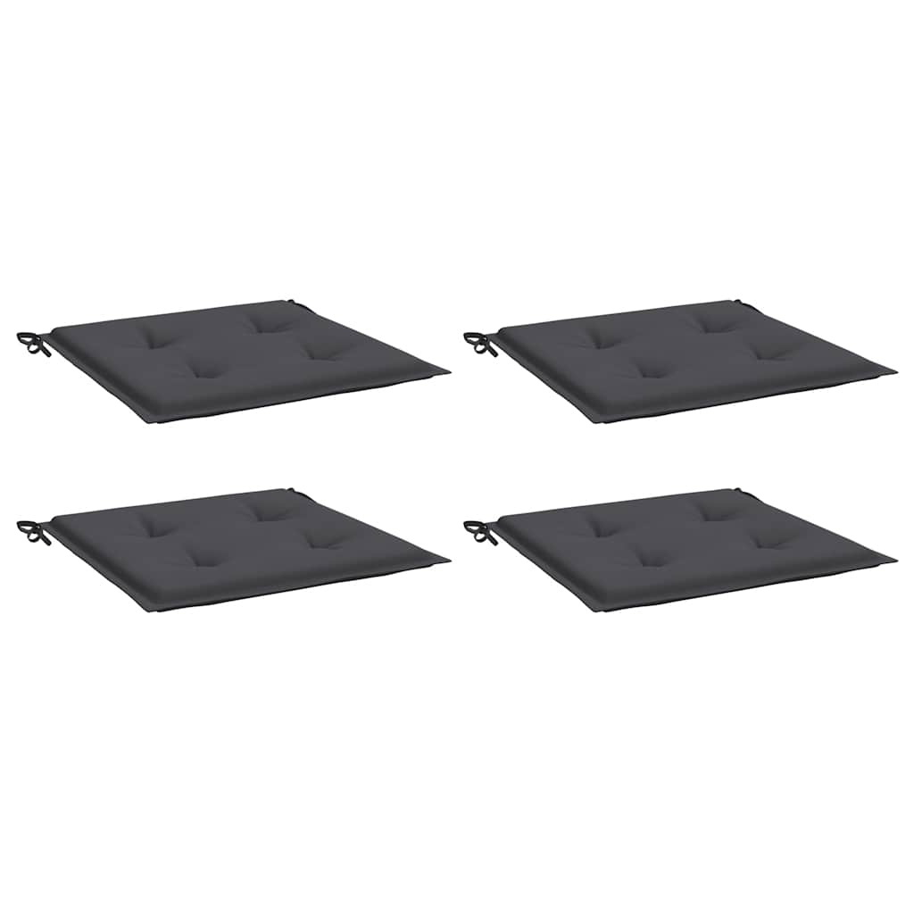 Vidaxl Garden Stol Puder 4 PCS 40x40x4 cm Oxford Stof Anthracite -farvet farver