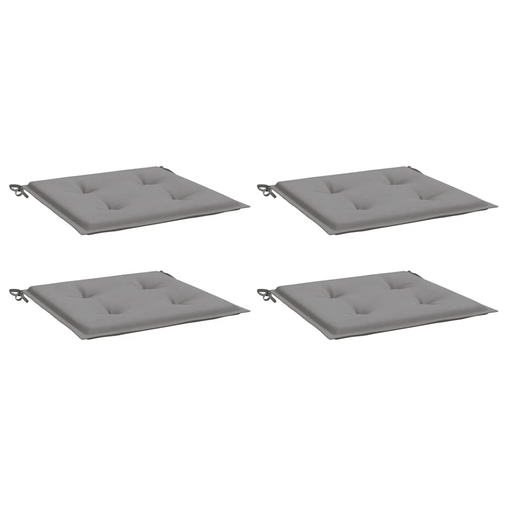 Bidaxl Garden Chair Cushions 4 st 40x40x4 cm oxford tyg grå