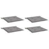 Bidaxl Garden Chair Cushions 4 st 40x40x4 cm oxford tyg grå