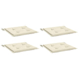 Vidaxl Garden Chair Cudions 4 st 40x40x4 cm oxford tyg crème -färgad