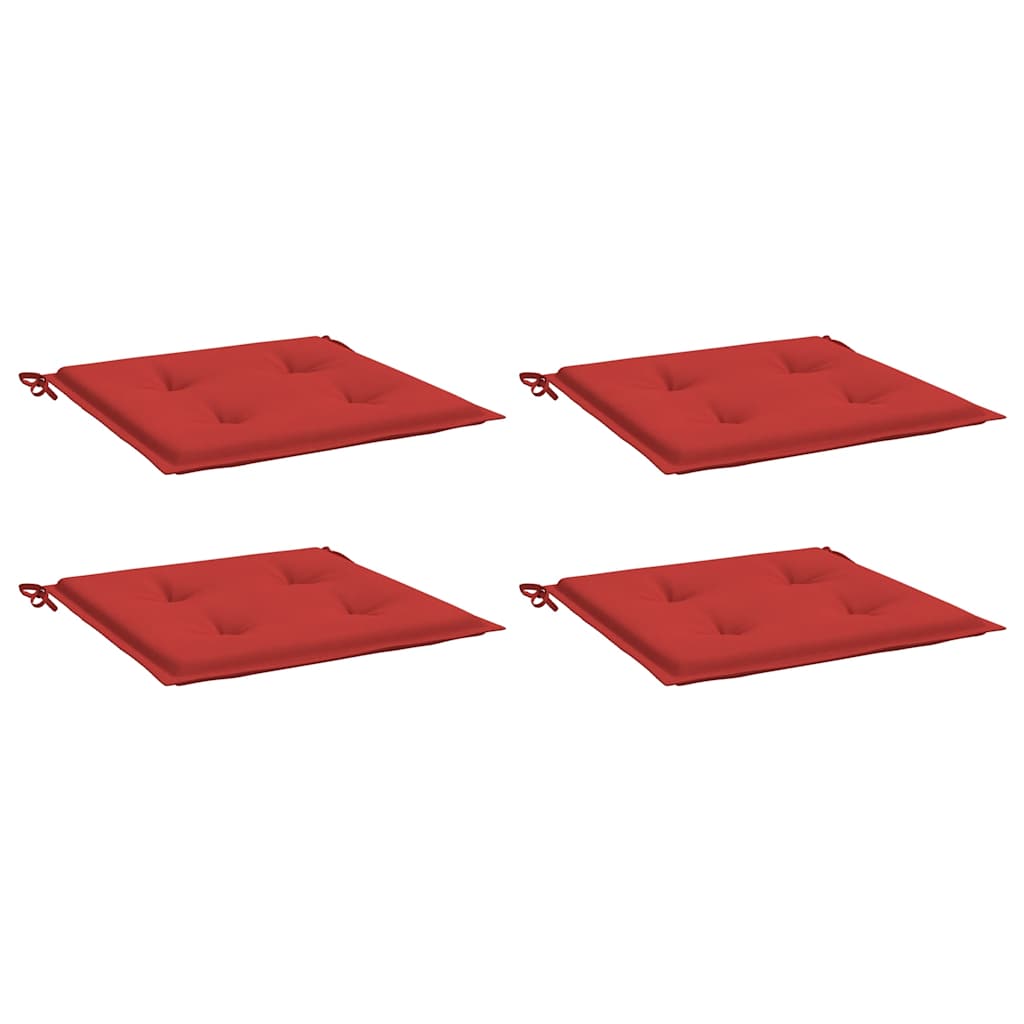 Vidaxl Garden chair cushions 4 pcs 40x40x4 cm Oxford fabric red