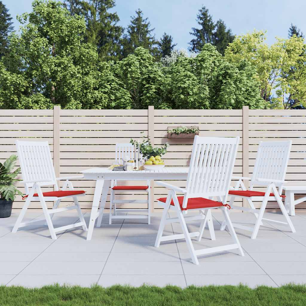 Vidaxl Garden chair cushions 4 pcs 40x40x4 cm Oxford fabric red