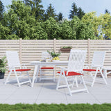 Vidaxl Garden chair cushions 4 pcs 40x40x4 cm Oxford fabric red