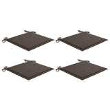 Vidaxl Garden Cushions 4 PCS 40x40x4 cm Tessuto Oxford Taupe